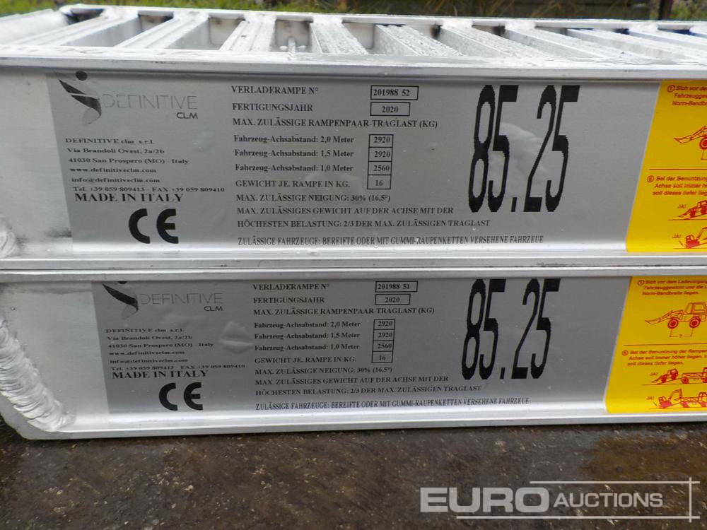 Unused CLM 85.25 Aluminium Loading Ramps (2of) 2920kg Capacity, 2500mm Length - Rampe de chargement: photos 5 Unused CLM 85.25 Aluminium Loading Ramps (2of) 2920kg Capacity, 2500mm Length - Rampe de chargement: photos 5