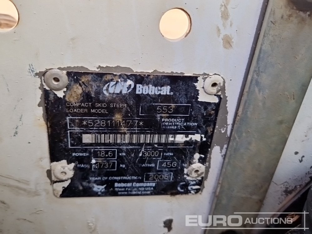 Mini chargeuse Bobcat 553: photos 27