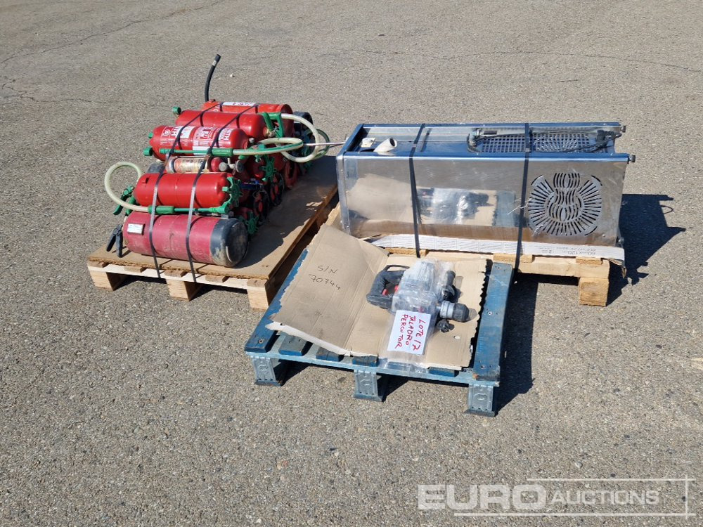 Pallet of Fire Extinguishers, Rotary Drill, Water Cooler Dispenser - Matériel de chantier: photos 2 Pallet of Fire Extinguishers, Rotary Drill, Water Cooler Dispenser - Matériel de chantier: photos 2