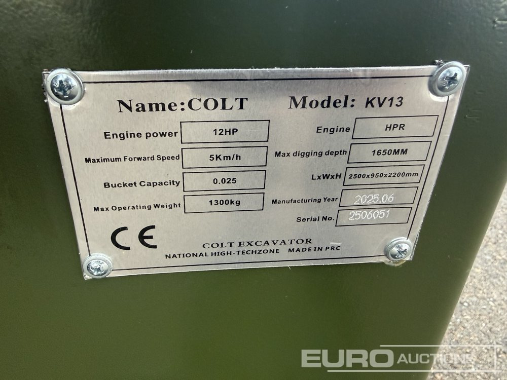 Mini pelle Unused 2025 Colt KV13: photos 39