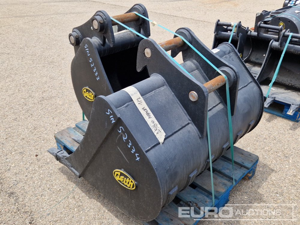 Unused Geith H08-1000 40" Digging Bucket, H08-0450 18" Digging Bucket 50mm Pin to suit Mini Excavator / Conjunto Cazos - Godet: photos 4 Unused Geith H08-1000 40" Digging Bucket, H08-0450 18" Digging Bucket 50mm Pin to suit Mini Excavator / Conjunto Cazos - Godet: photos 4