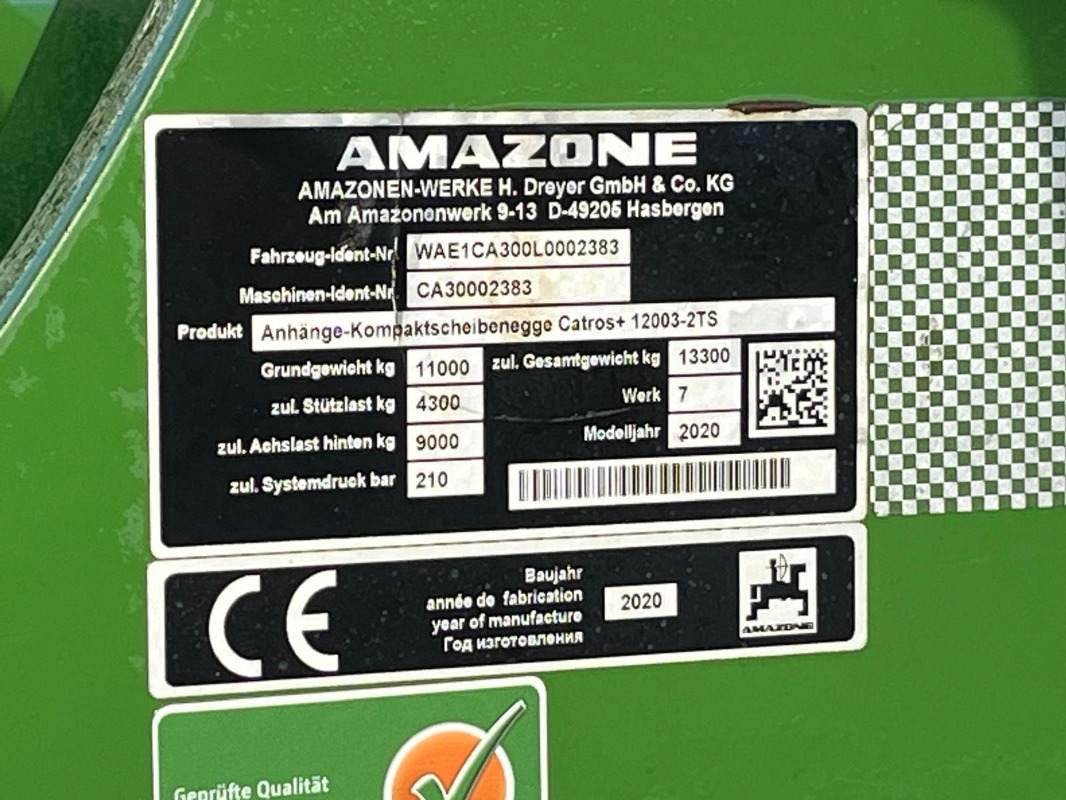 Cover crop Amazone Catros 12003-2TS: photos 11 Cover crop Amazone Catros 12003-2TS: photos 11