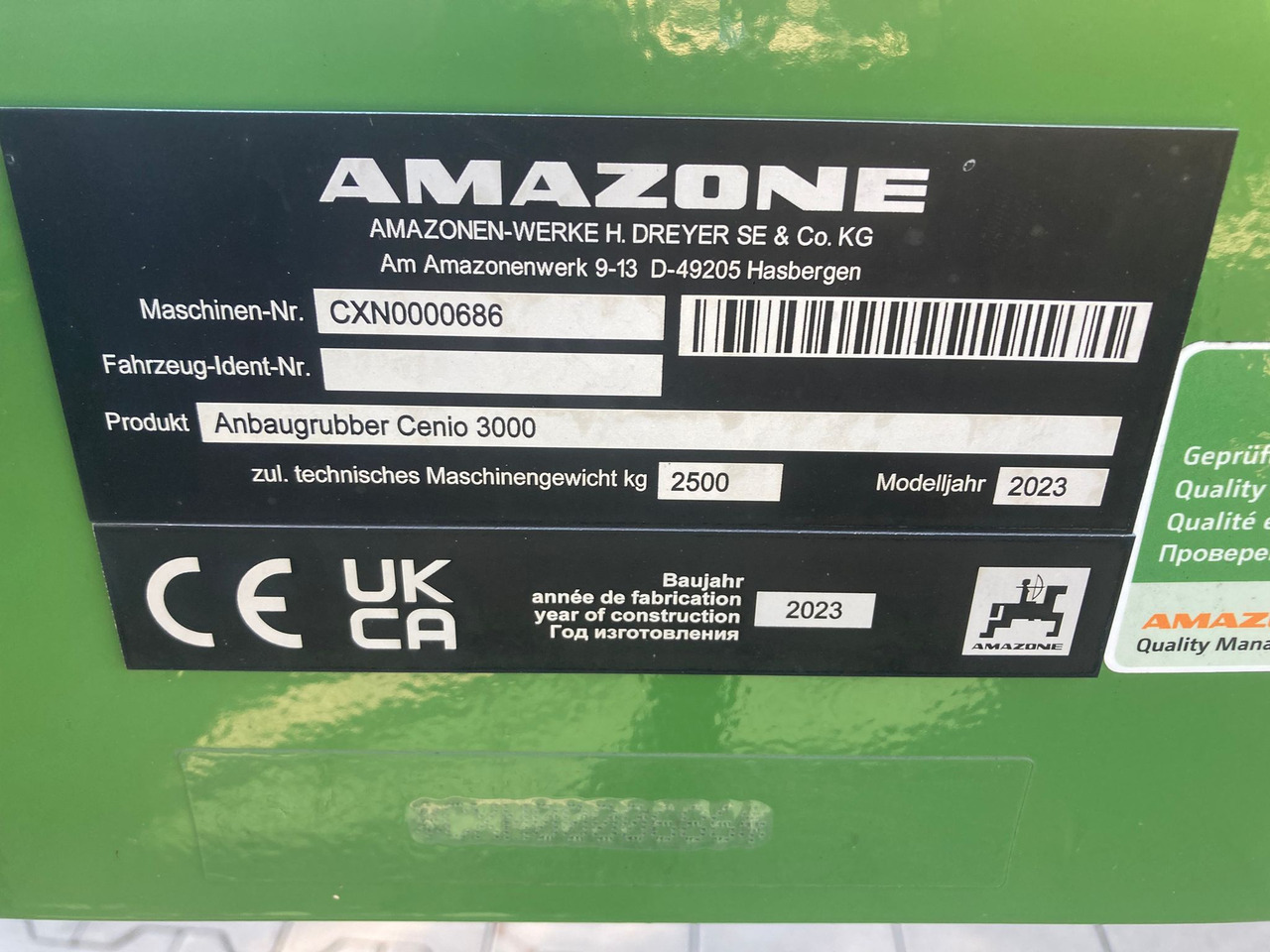Amazone Cenio 3000 Special - Bineuse: photos 2 Amazone Cenio 3000 Special - Bineuse: photos 2