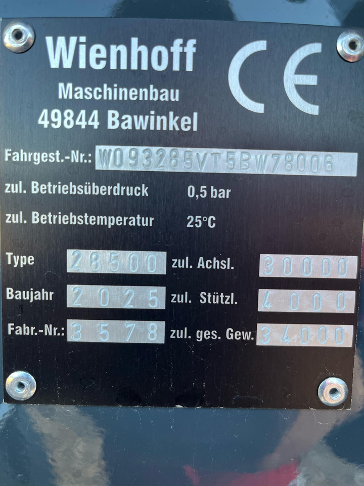 Epandeurs Wienhoff Zentralachsvorderwagen 28500 L: photos 8