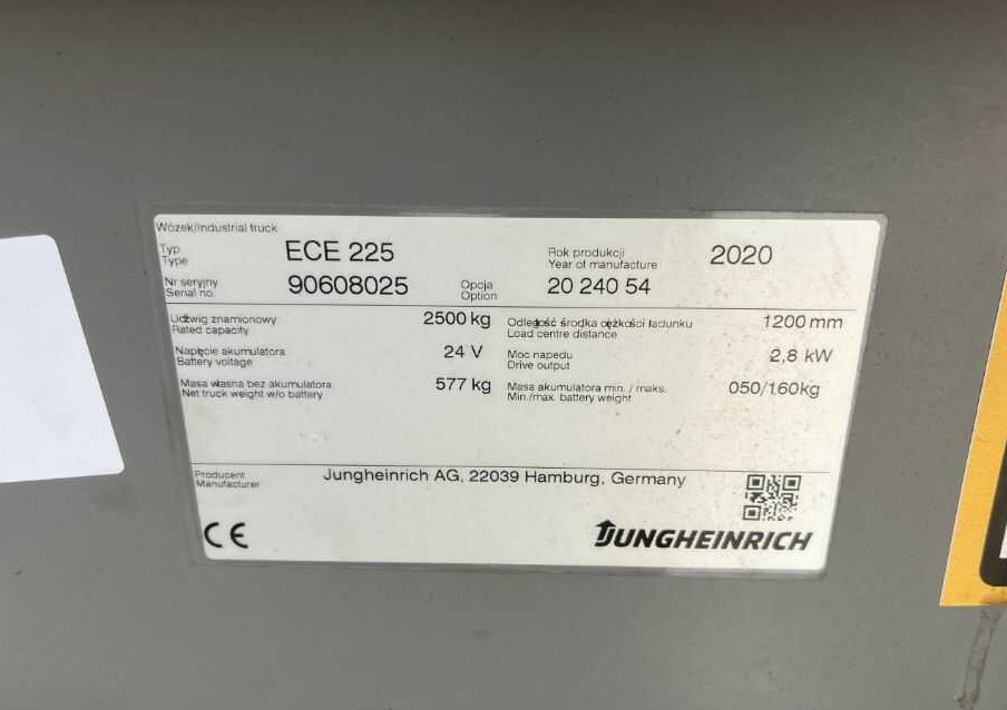 Jungheinrich ECE225 - Préparateur de commandes: photos 4 Jungheinrich ECE225 - Préparateur de commandes: photos 4