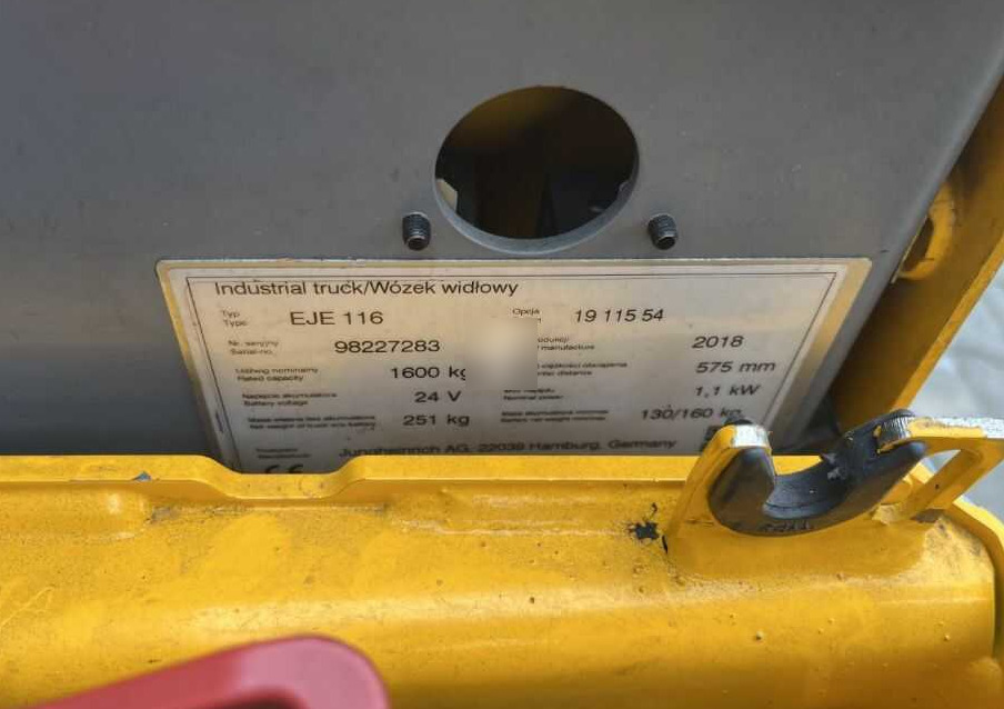 Jungheinrich EJE116 - Transpalette: photos 4 Jungheinrich EJE116 - Transpalette: photos 4