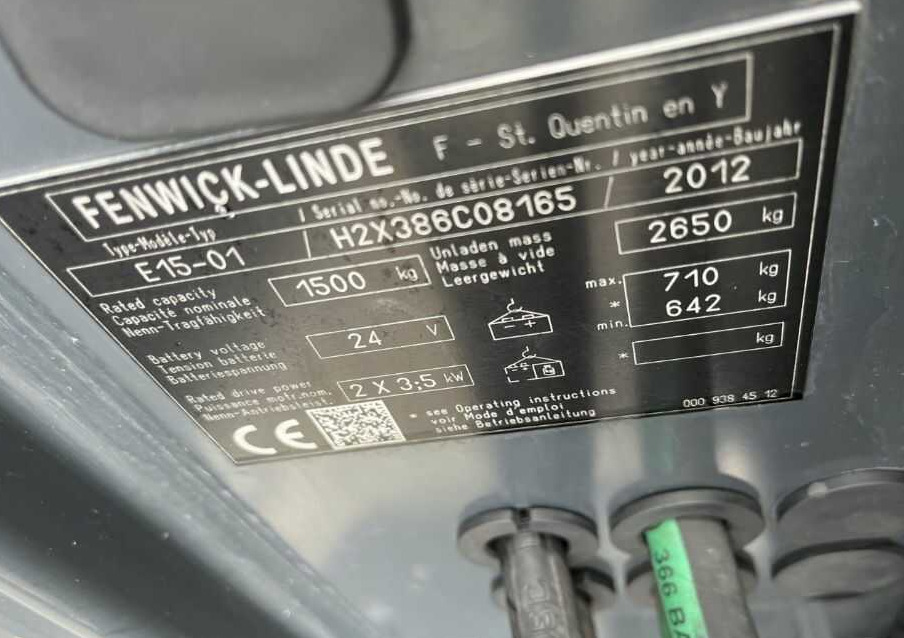 Linde E15-01 - Chariot élévateur électrique: photos 4 Linde E15-01 - Chariot élévateur électrique: photos 4