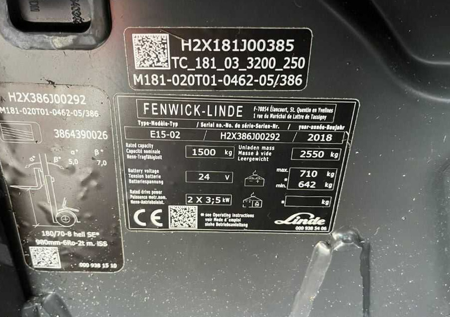 Linde E15-02 - Chariot élévateur électrique: photos 4 Linde E15-02 - Chariot élévateur électrique: photos 4