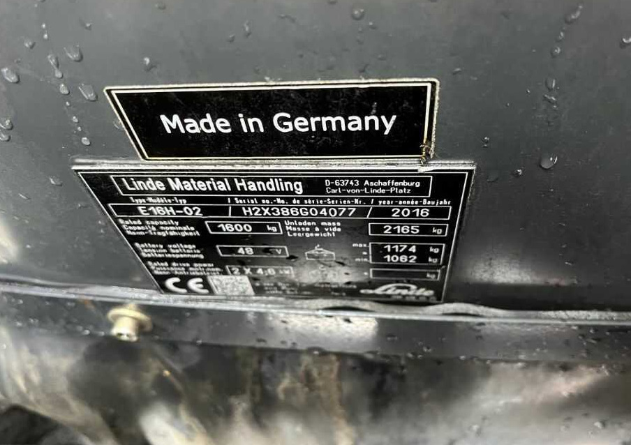 Linde E16H-02 - Chariot élévateur électrique: photos 4 Linde E16H-02 - Chariot élévateur électrique: photos 4
