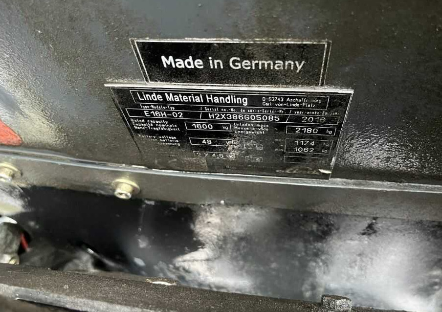 Linde E16H-02 - Chariot élévateur électrique: photos 4 Linde E16H-02 - Chariot élévateur électrique: photos 4
