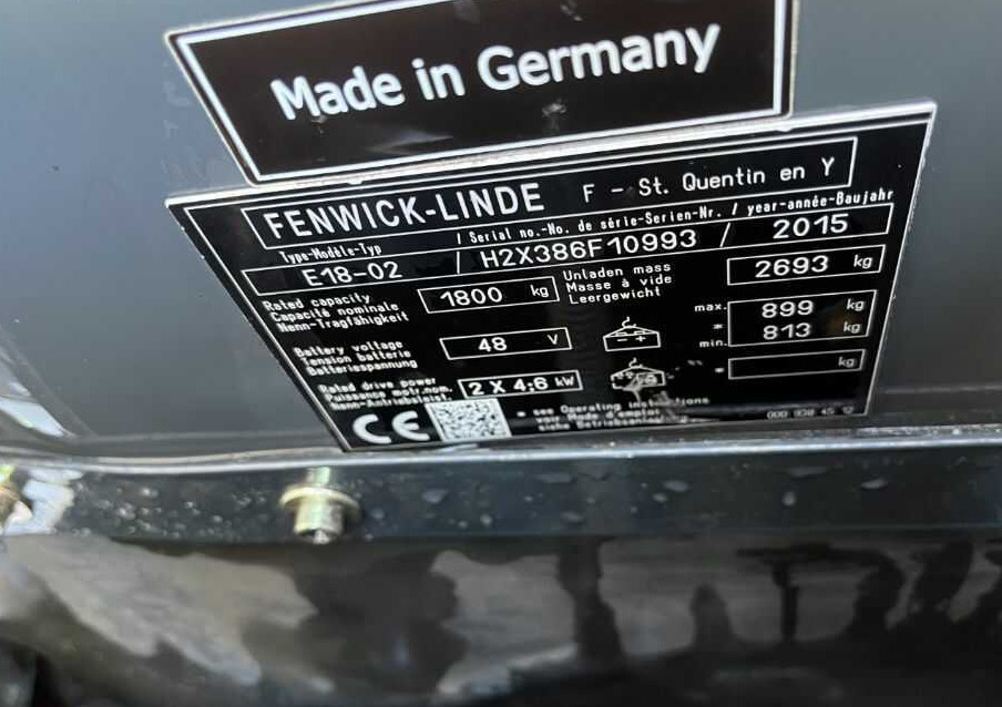 Linde E18-02 - Chariot élévateur électrique: photos 4 Linde E18-02 - Chariot élévateur électrique: photos 4