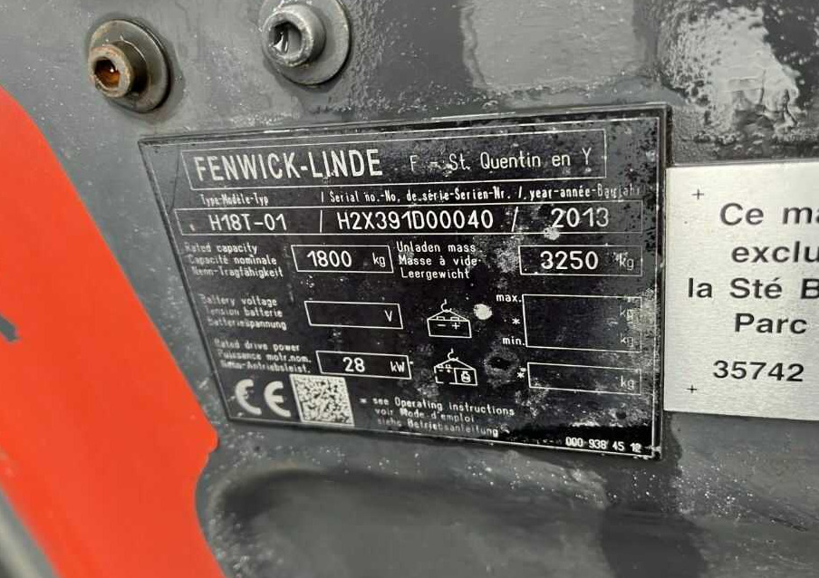 Linde H18T-01 - Chariot élévateur à gaz: photos 4 Linde H18T-01 - Chariot élévateur à gaz: photos 4