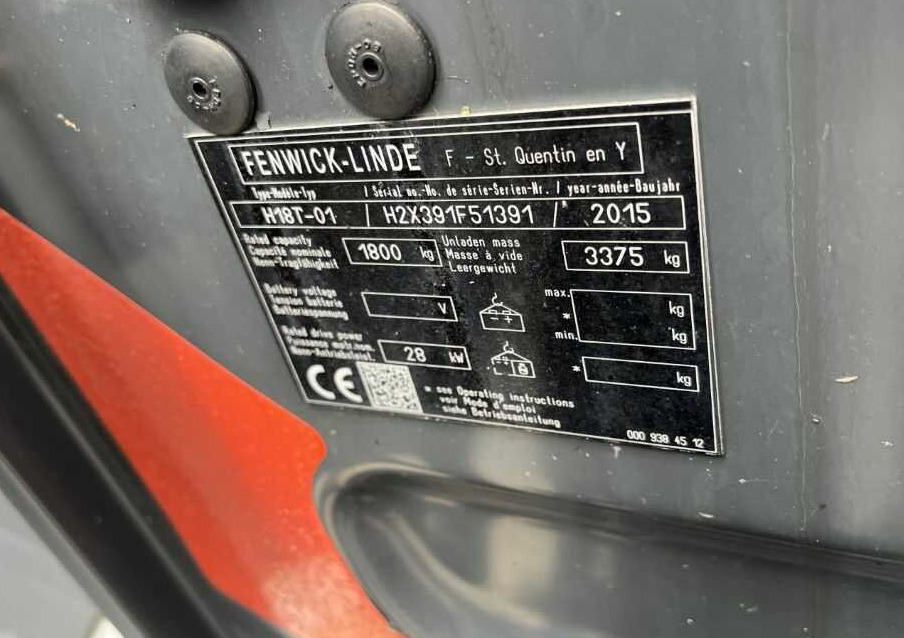 Linde H18T-01 - Chariot élévateur à gaz: photos 4 Linde H18T-01 - Chariot élévateur à gaz: photos 4