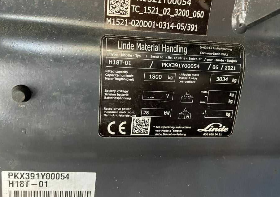 Linde H18T-01 - Chariot élévateur à gaz: photos 4 Linde H18T-01 - Chariot élévateur à gaz: photos 4