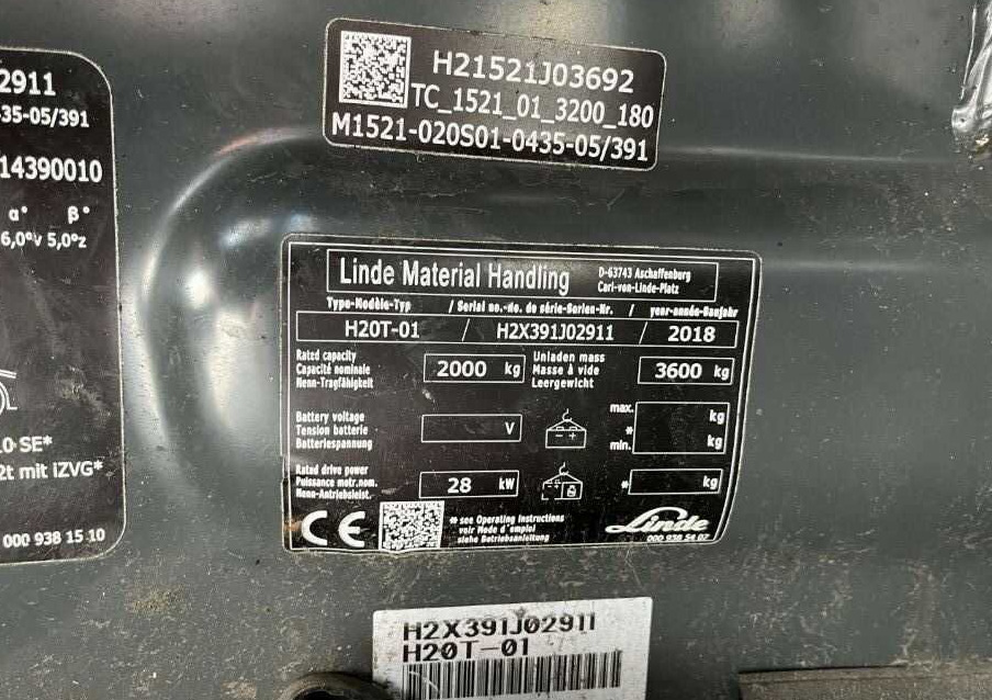 Linde H20T-01 - Chariot élévateur à gaz: photos 4 Linde H20T-01 - Chariot élévateur à gaz: photos 4