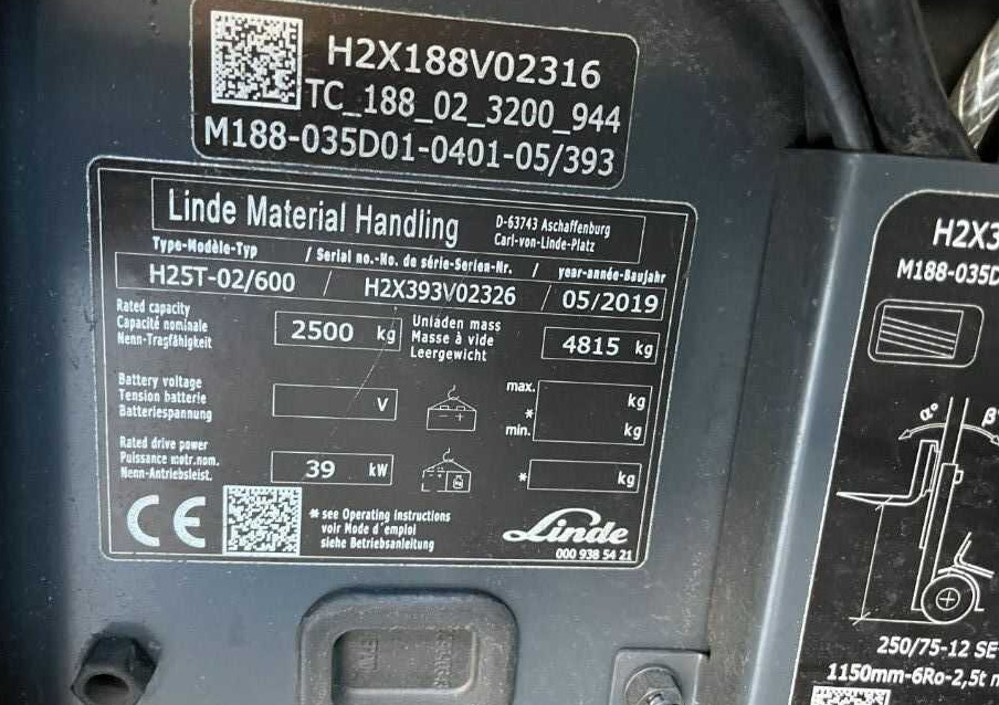 Linde H25T-02/600 - Chariot élévateur à gaz: photos 4 Linde H25T-02/600 - Chariot élévateur à gaz: photos 4