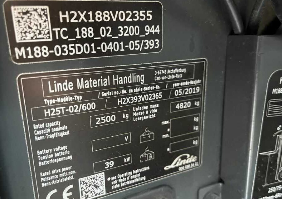 Linde H25T-02/600 - Chariot élévateur à gaz: photos 4 Linde H25T-02/600 - Chariot élévateur à gaz: photos 4