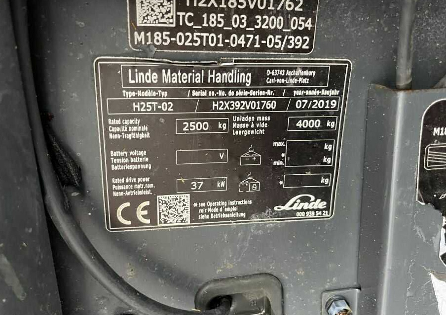 Linde H25T-02 - Chariot élévateur à gaz: photos 4 Linde H25T-02 - Chariot élévateur à gaz: photos 4