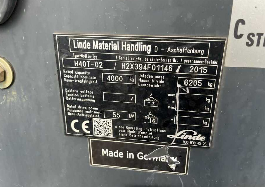 Linde H40T-02 - Chariot élévateur à gaz: photos 4 Linde H40T-02 - Chariot élévateur à gaz: photos 4