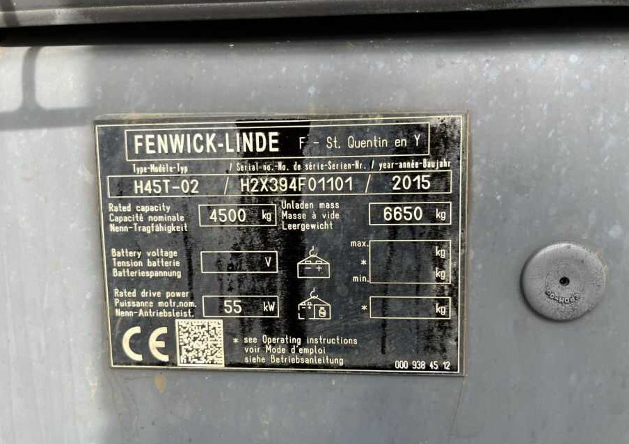 Linde H45T-02 - Chariot élévateur à gaz: photos 4 Linde H45T-02 - Chariot élévateur à gaz: photos 4