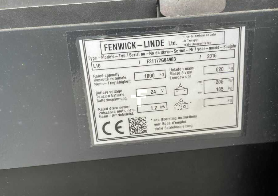 Linde L10 - Gerbeur: photos 4 Linde L10 - Gerbeur: photos 4