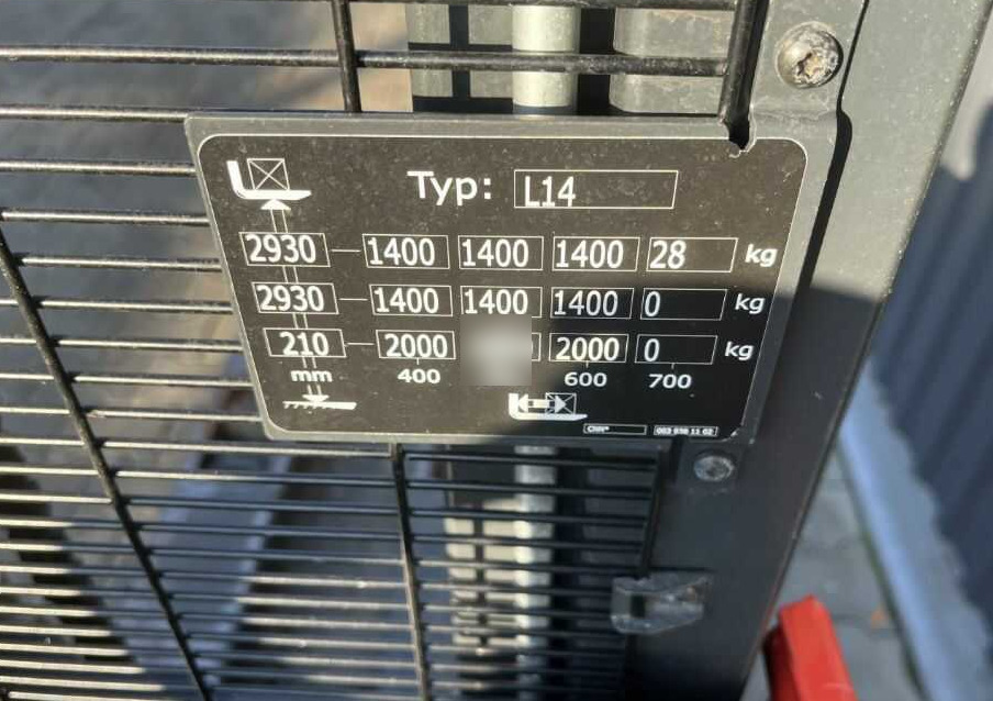 Linde L14 - Gerbeur: photos 5 Linde L14 - Gerbeur: photos 5