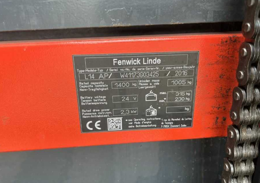 Linde L14LAP - Gerbeur: photos 4 Linde L14LAP - Gerbeur: photos 4