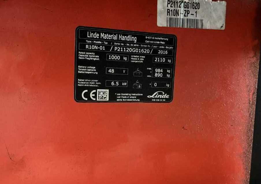 Linde R10N - Chariot à mât rétractable: photos 4 Linde R10N - Chariot à mât rétractable: photos 4