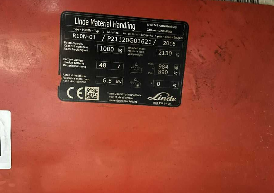 Linde R10N - Chariot à mât rétractable: photos 4 Linde R10N - Chariot à mât rétractable: photos 4