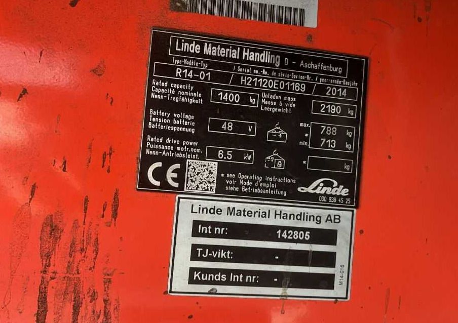 Linde R14-01 - Chariot à mât rétractable: photos 4 Linde R14-01 - Chariot à mât rétractable: photos 4