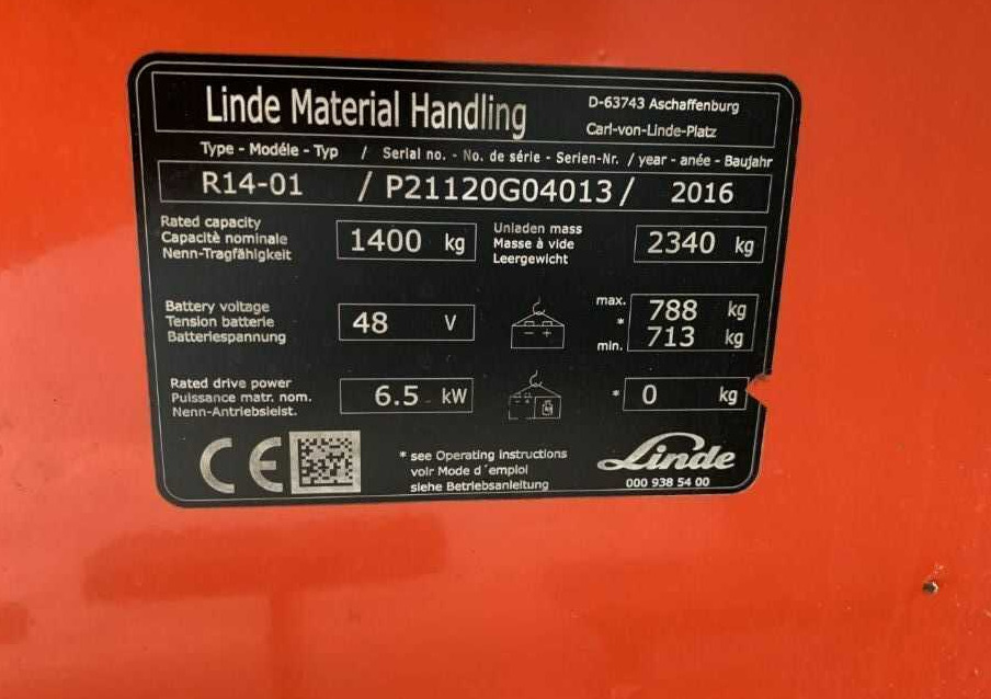 Linde R14-01 - Chariot à mât rétractable: photos 3 Linde R14-01 - Chariot à mât rétractable: photos 3