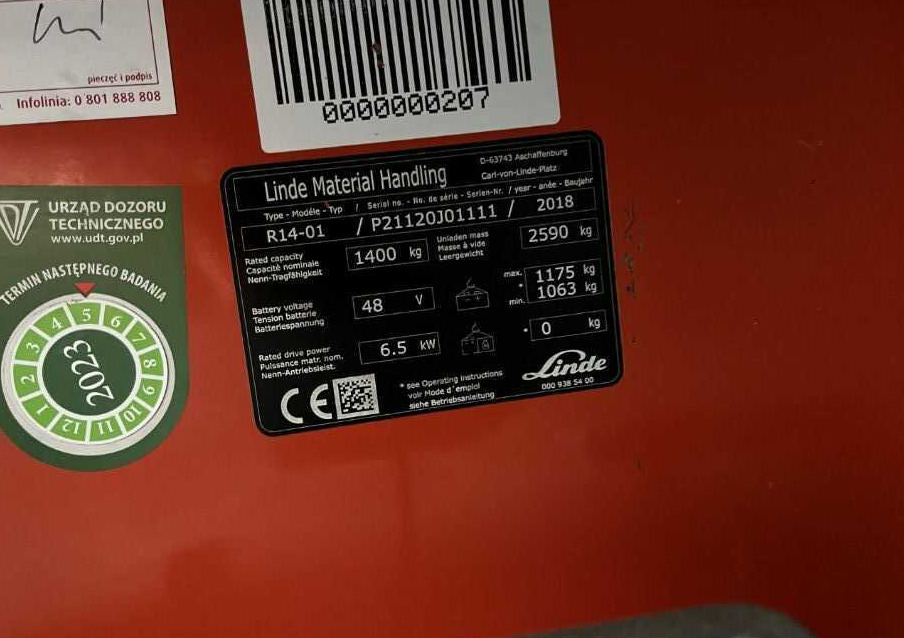 Linde R14 - Chariot à mât rétractable: photos 4 Linde R14 - Chariot à mât rétractable: photos 4
