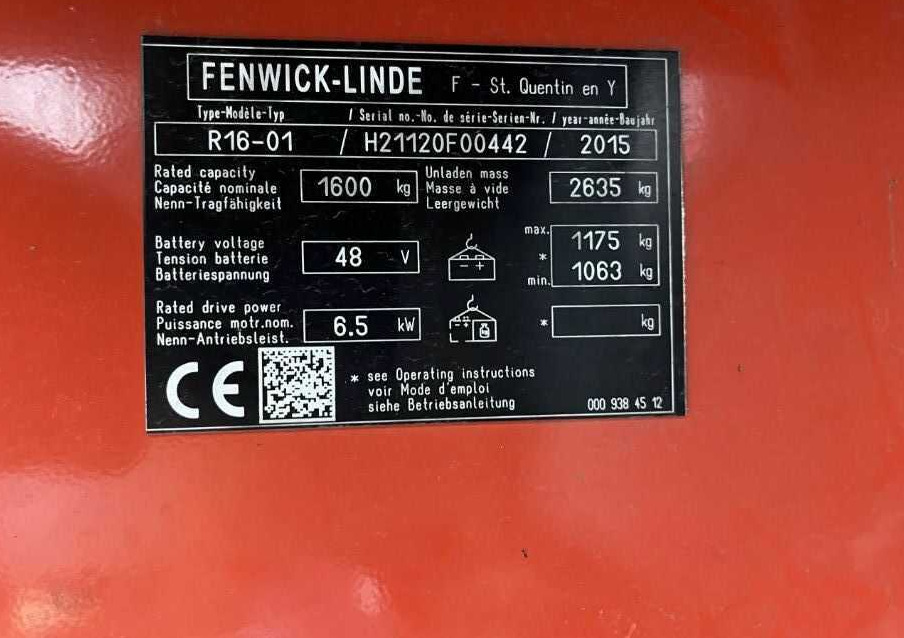 Linde R16 - Chariot à mât rétractable: photos 4 Linde R16 - Chariot à mât rétractable: photos 4
