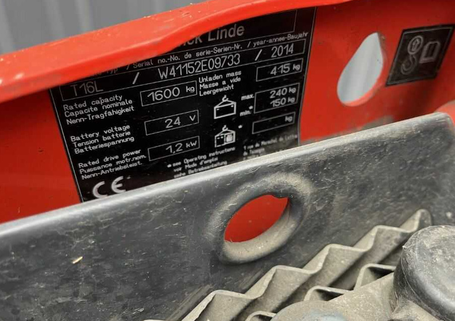 Linde T16L - Transpalette: photos 1 Linde T16L - Transpalette: photos 1