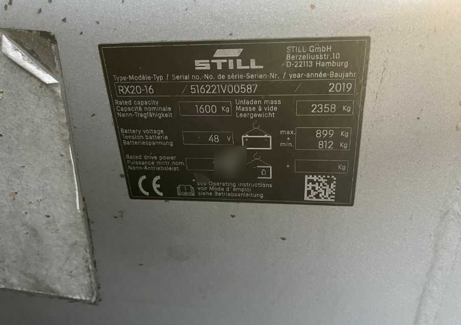 Still RX20-16 - Chariot élévateur électrique: photos 4 Still RX20-16 - Chariot élévateur électrique: photos 4