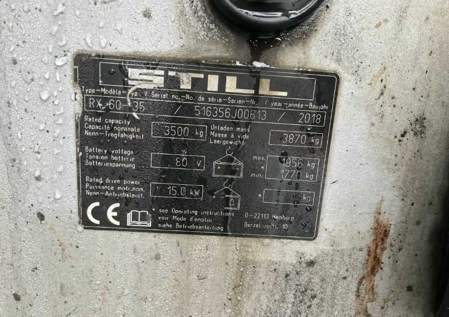 Still RX60-35 - Chariot élévateur électrique: photos 4 Still RX60-35 - Chariot élévateur électrique: photos 4