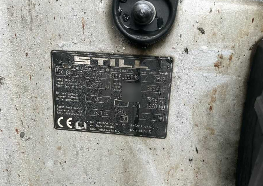 Still RX60-35 - Chariot élévateur électrique: photos 4 Still RX60-35 - Chariot élévateur électrique: photos 4