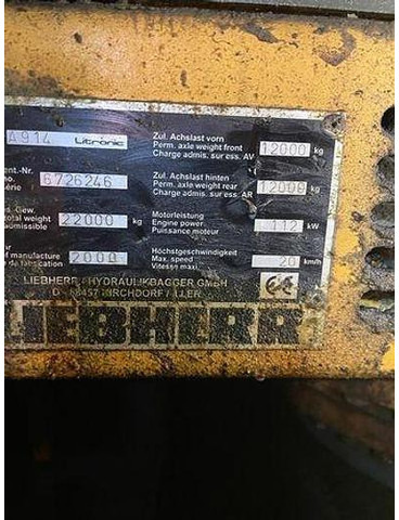 Liebherr A914 - Pelle: photos 4 Liebherr A914 - Pelle: photos 4