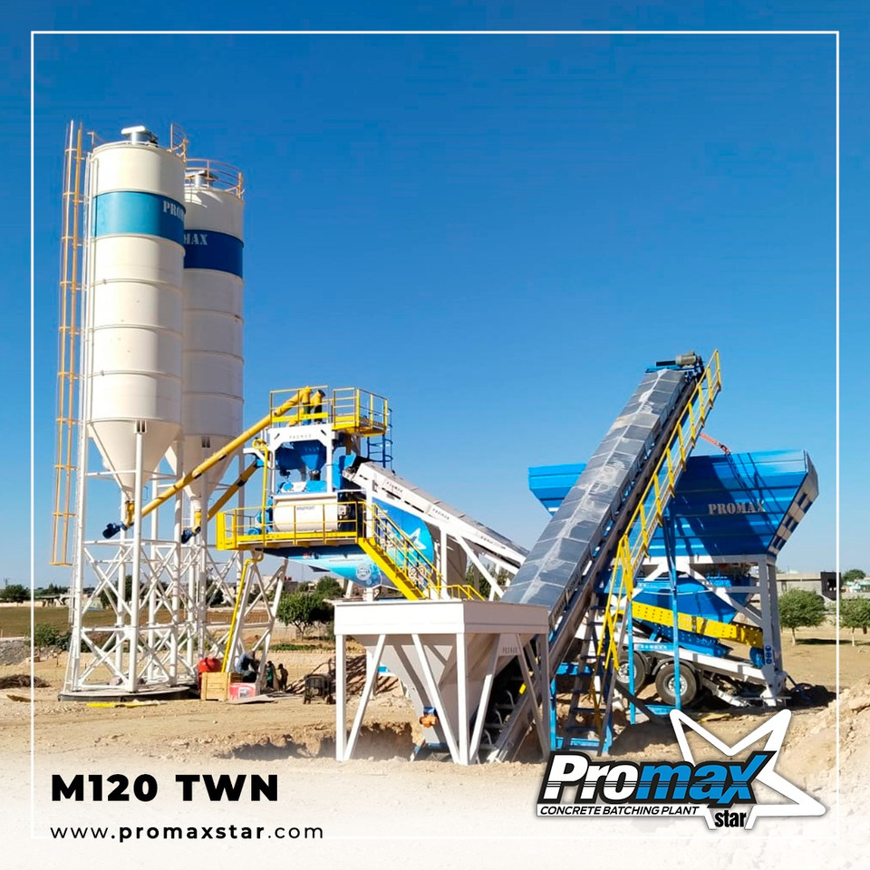 Mobile Concrete Batching Plant M120-TWN (120m3/h) - Centrale à béton: photos 1 Mobile Concrete Batching Plant M120-TWN (120m3/h) - Centrale à béton: photos 1