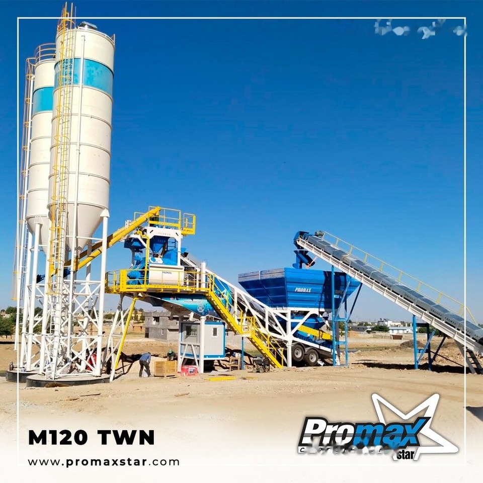 Promax Mobile Concrete Batching Plant M120-TWN (120m3/h) - Centrale à béton: photos 4 Promax Mobile Concrete Batching Plant M120-TWN (120m3/h) - Centrale à béton: photos 4