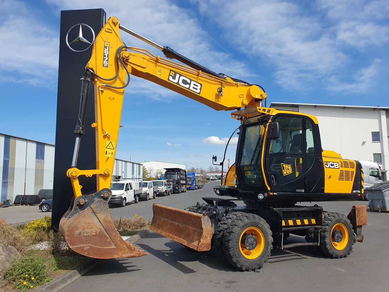 JCB JS 175 W / 2024 / nur 622h! / 1x Tieflöffel - Pelle sur pneus: photos 1 JCB JS 175 W / 2024 / nur 622h! / 1x Tieflöffel - Pelle sur pneus: photos 1