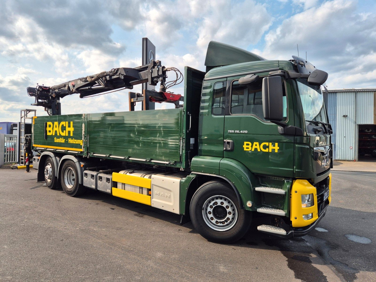 MAN TGS 26.420 6x2-4 LL Hiab 177K PRO 2 Stück - Camion plateau, Camion grue: photos 4 MAN TGS 26.420 6x2-4 LL Hiab 177K PRO 2 Stück - Camion plateau, Camion grue: photos 4