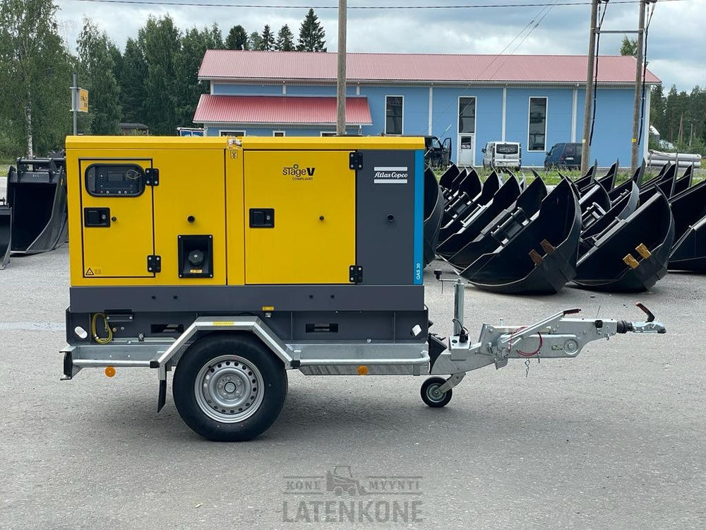Atlas Copco QAS 30 50 Hz Generaattori StageV vetovarustuksella - Groupe électrogène: photos 2 Atlas Copco QAS 30 50 Hz Generaattori StageV vetovarustuksella - Groupe électrogène: photos 2