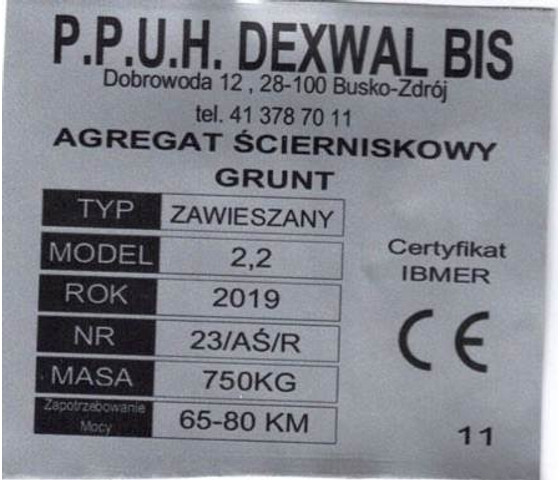 Dexwal agregat podorywkowy Grunt 2,6 m - Bineuse: photos 2 Dexwal agregat podorywkowy Grunt 2,6 m - Bineuse: photos 2