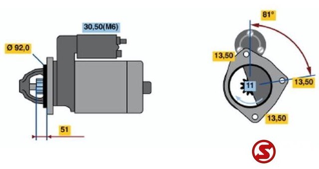 Mercedes-Benz Starter mercedes actros 24 volt 6.2kw - Démarreur pour Camion: photos 5 Mercedes-Benz Starter mercedes actros 24 volt 6.2kw - Démarreur pour Camion: photos 5