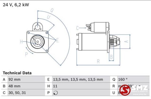 Mercedes-Benz Starter mercedes actros - Démarreur pour Camion: photos 3 Mercedes-Benz Starter mercedes actros - Démarreur pour Camion: photos 3