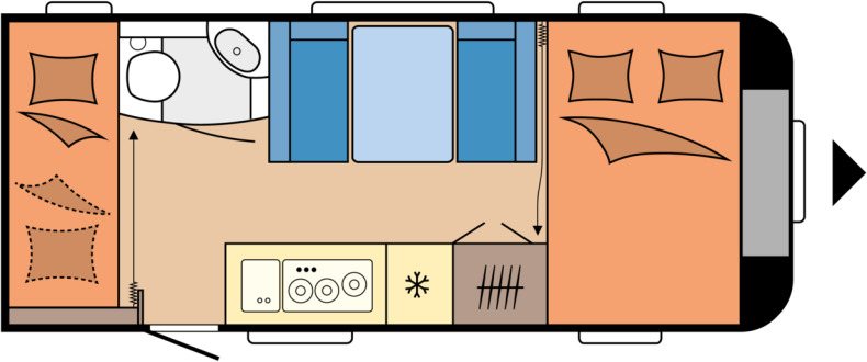 DE LUXE 490 KMF - Caravane: photos 1 DE LUXE 490 KMF - Caravane: photos 1