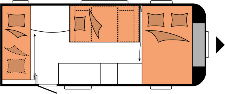 DE LUXE 490 KMF - Caravane: photos 2 DE LUXE 490 KMF - Caravane: photos 2