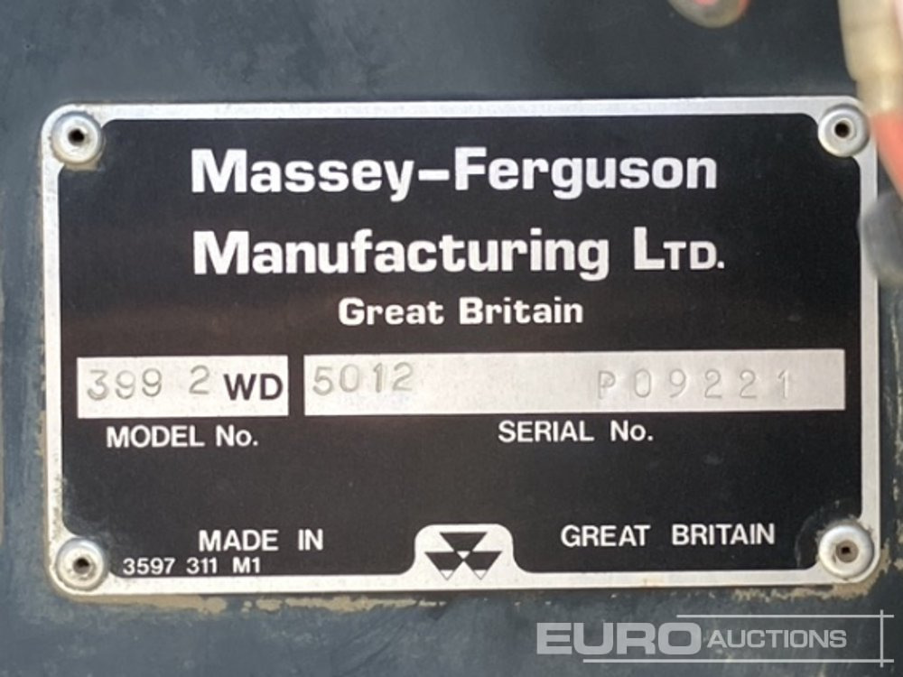 1996 Massey Ferguson 399 - Tracteur agricole: photos 5 1996 Massey Ferguson 399 - Tracteur agricole: photos 5