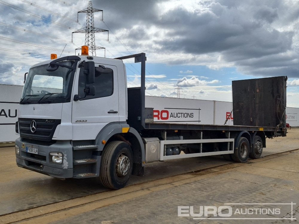 2008 Mercedes Axor 2533 - Camion plateau: photos 1 2008 Mercedes Axor 2533 - Camion plateau: photos 1
